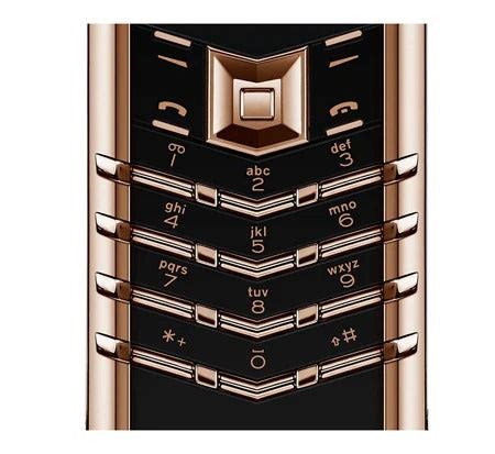 Vertu Signature Rose Gold Ultimate Black Ceramic Keypad Version – astore.in
