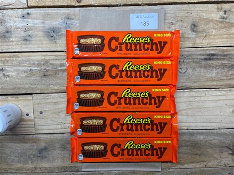 Lot - Lot of five Reese's king size crunchy