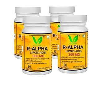 VITARUHE® R-Alpha Lipoic Acid, high Dosage, 300 Mg Per Capsule, Vegan ...