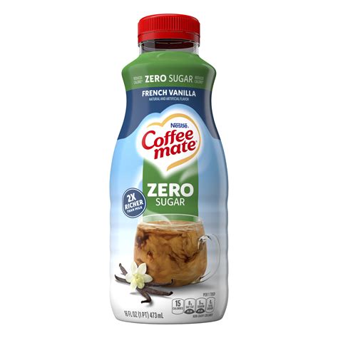 Zero Sugar French Vanilla Coffee Creamer 16 fl oz | Official COFFEE MATE®