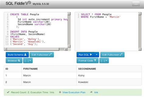 Image result for How to Create a SQL Database On SQL Fiddle