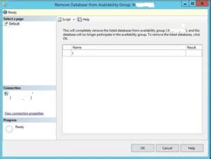 Image result for Remove Database From Availability Group Using GUI