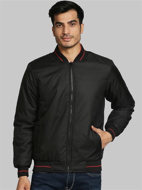 Buy Parx Men Black Reversible Bomber Jacket - Jackets for Men 16676036 ...