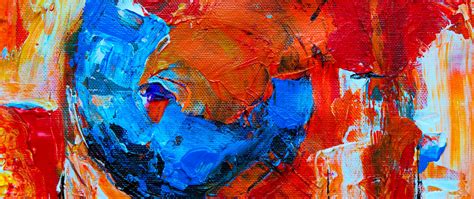 Download wallpaper 2560x1080 paint, canvas, strokes, abstraction, multi ...