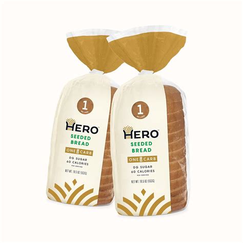Amazon.com: Hero Seeded Bread — Delicious Bread with 1g Net Carb, 0g ...