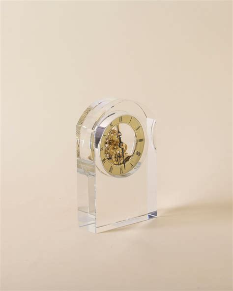 Crystal Arch Desk Clock
