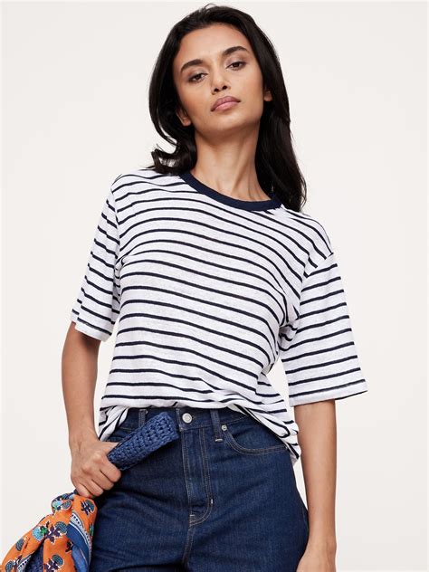 Relaxed Linen T-Shirt | Banana Republic