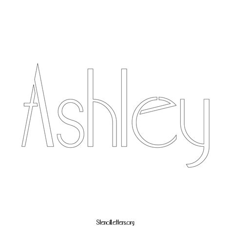 Ashley Free Printable Family Name Stencils with 6 Unique Typography and ...