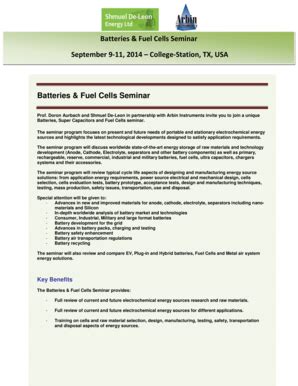 Fillable Online Batteries & Fuel Cells Seminar Batteries & Fuel ...