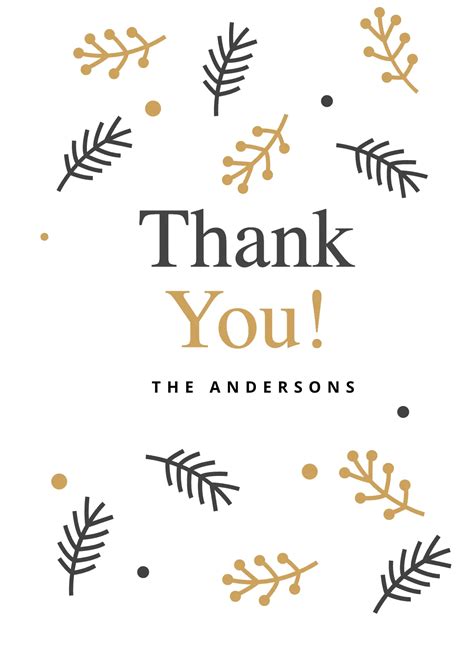 Printable Fall Thank You Cards 10 Free Printable Thank You Cards You