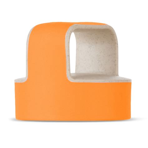 Borosil Borosil Husk Lid For Glass Bottles Wide Mouth, Orange