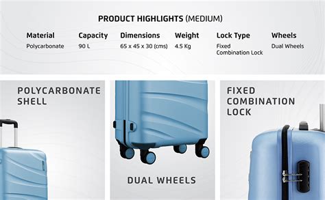 Buy Safari Persia 2Pc Set 55Cm+65 Cms Small (Cabin) and Medium (Check ...