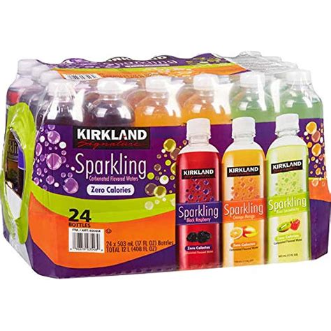 Kirkland Signature Flavored Sparkling Water Variety Club Pack - 24 Ct ...