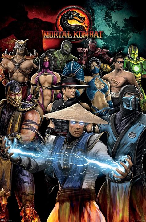 Trends International Mortal Kombat Group Wall Poster 22.375" x 34 ...
