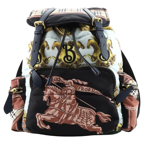 Burberry Rucksack Backpack Nylon With Leather Medium at 1stDibs ...