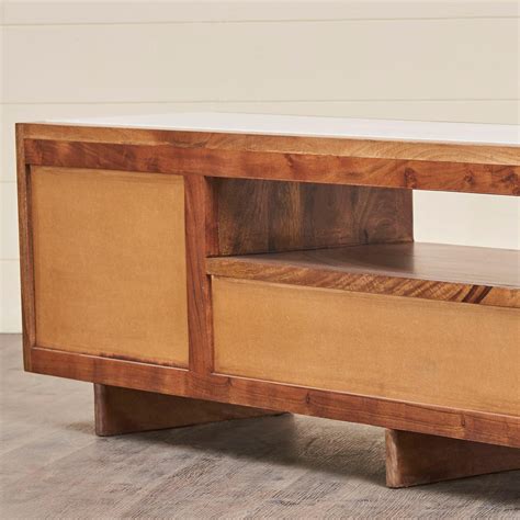 Buy Cane Connection Mango Wood TV Unit - Brown from Home Centre at just ...