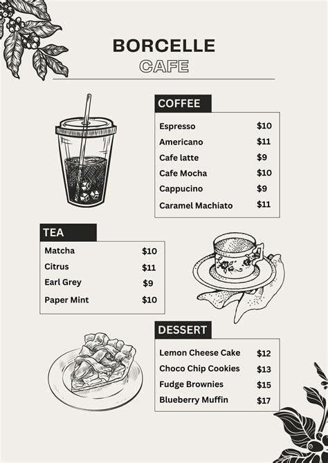 Cafe Menu Design 的图像结果