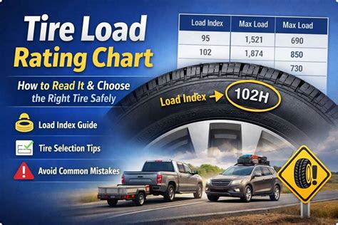 Tire Load Rating Chart | How to Read Load Index Tires Easily