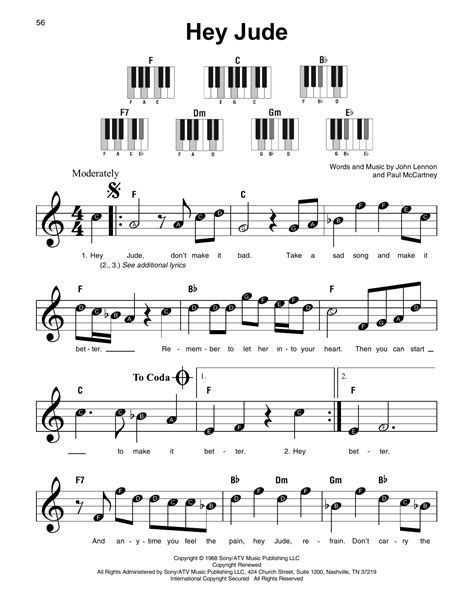 The Beatles-Hey Jude Sheet Music pdf, - Free Score Download ★