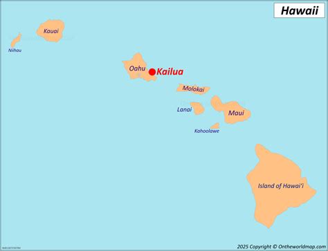 Map Of Kailua Oahu Hawaii