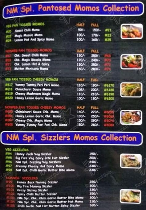 Menu at Nainital Momos, Lucknow, VW2V+WG9