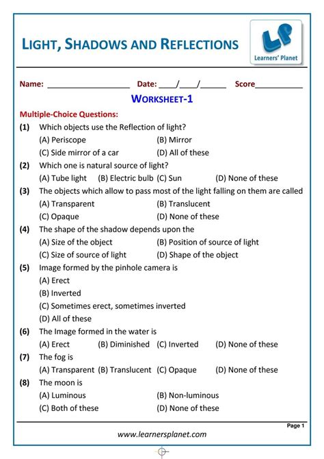 Class 6 Science Light Shadow and Reflection Free Tutorial 的图像结果