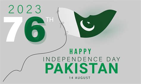 14th August happy independence day Pakistan. background, banner, card, poster, template. Vector ...