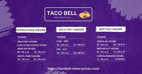 Taco Bell Hours 2025: Opening & Closing Time