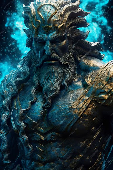 Premium AI Image | The gods of the sea Zeus god Necronomicon gods of ...
