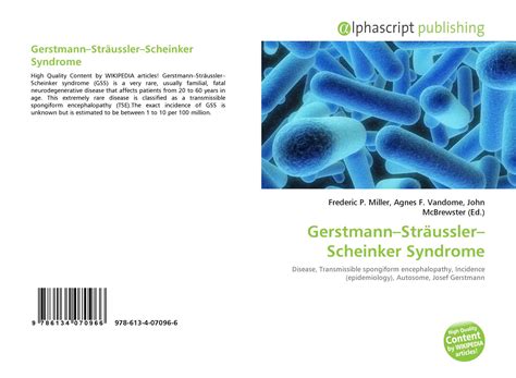 Gertsmann-straussler-scheinker Syndrome - Captions Profile