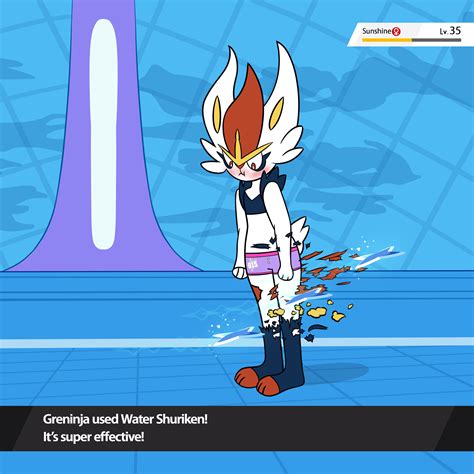 ArtStation - Cinderace hit by a super effective move!