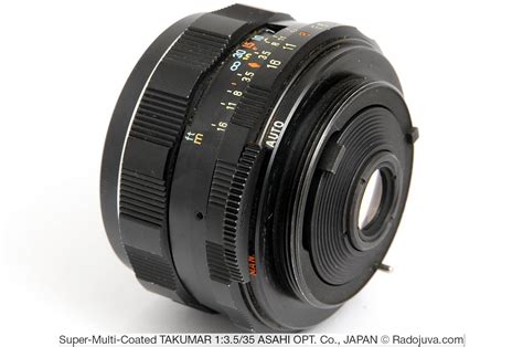 Review of Super-Multi-Coated TAKUMAR 1: 3.5 / 35 ASAHI OPT. Co., JAPAN ...