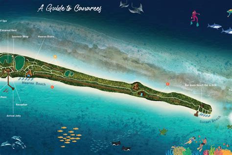 Canareef Resort Maldives | Lage, Kontakt, Resortmap