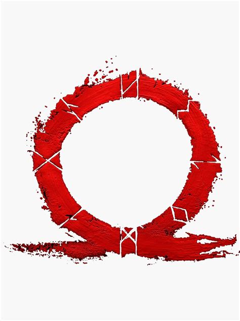 "God of War Logo" Sticker for Sale by MWalu | Redbubble