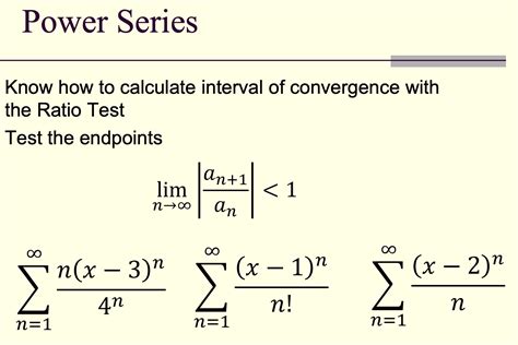 Solved Know how to calculate interval of convergence withthe | Chegg.com