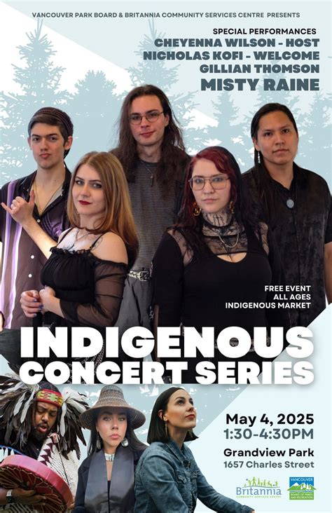 Indigenous Concert Series - May 4 2025, 1657 Charles St, Vancouver, BC ...