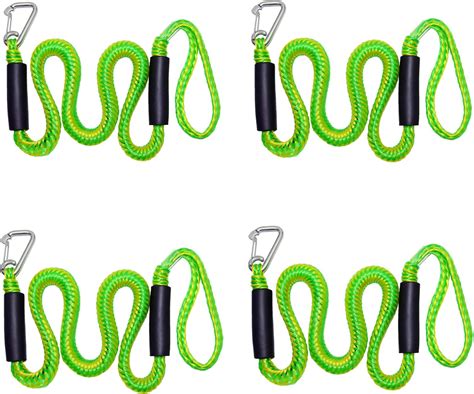 Dirtech Bungee Boat Dock Lines with Hook 4 Feet | Ubuy India