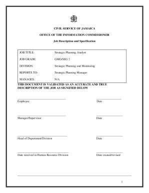 Fillable Online Strategic Planning Analyst Fax Email Print - pdfFiller