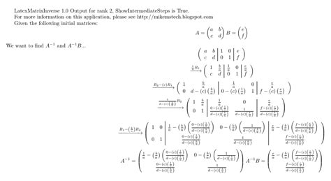 Image result for 2X2 Matrix Inverse