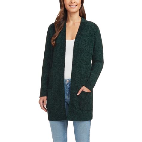 Matty M Women's Chenille Cardigan Sweater (Hunter, XL) - Walmart.com