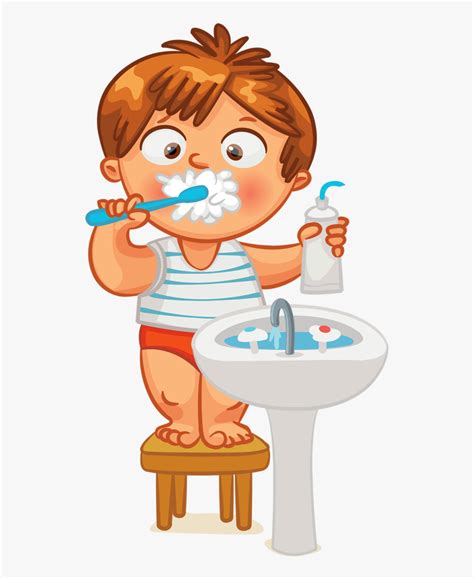 Png Assisstant Kid Boy - Brushing Your Teeth Clipart, Transparent Png ...