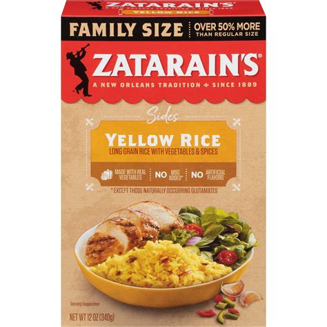 Zatarain's Yellow Rice - Family Size, 12 oz - Walmart.com