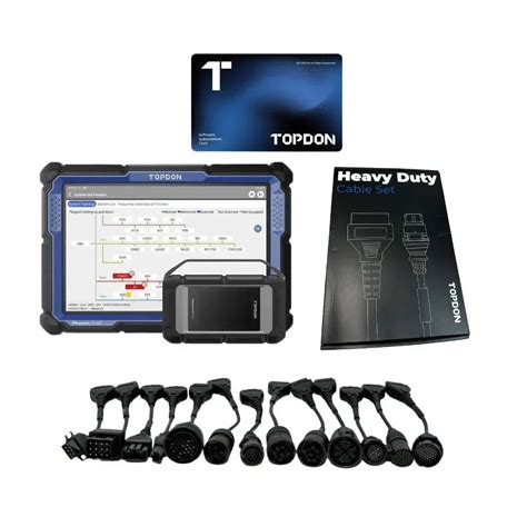 TOPDON Phoenix Smart Scan Tool With Heavy Duty Software & Adapter Kit