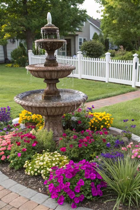 15+ Charming Small Fountain Ideas for Your Front Yard | Fountains ...