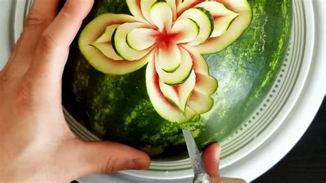 Easy Watermelon Carving GarnishFoodBlog Fruit Carving Arrangements