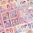 FunBlast Pvc Princess Theme Kawaii Stickers -100 Sheets Cute Washi ...