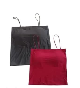 Women's Seamless Camisole Crop Top with Spaghetti Straps, Black and ...