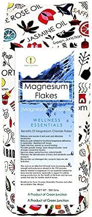 Buy Green Junction Magnesium Bath Flakes, 500 Gm (Great Bath Soak for ...