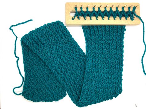 Image result for Long Loom Scarf Pattern