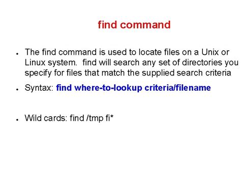 Use of Using Find Command in Unix 的图像结果